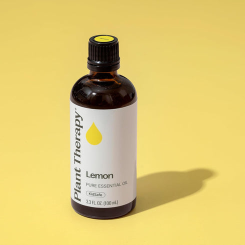 Plant Therapy Lemon Essential Oil, 100 mL (3.3 oz), 100% Pure, Natural Aromatherapy