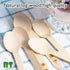 RT Disposable Wooden Tableware, 200 Pieces Natural Wooden Ice Cream Spoons, 4.3 Inches