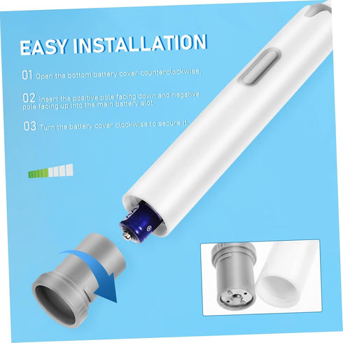 HOODANCOS Waterproof Electric Toothbrush for Adults Non-Rechargeable Soft Bristle Tooth Cleaner Portable Oral Care Tool