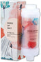 Vitamin C Shower Water Filter (Red), Enhances Skin & Hair, Removes Chlorine & Impurities, Gift Idea