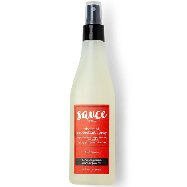 SAUCE BEAUTY Hot Sauce Thermal Protectant Spray - 8 Fl Oz Heat Protectant Spray with Argan Oil and Aloe