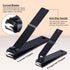 MORGLES 9 Pack Tweezers Set, Professional Nail Clippers and Tweezer Kit for Men and Women with Leather Travel Case