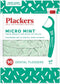 PLACKERS Micro Mint Freshens Breath, Dental Flossers Mint 90 Each ( Pack of 10)