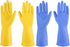 IUCGE Rubber gloves dishwashing 2 or 4 Pairs for Kitchen,Cleaning gloves for household