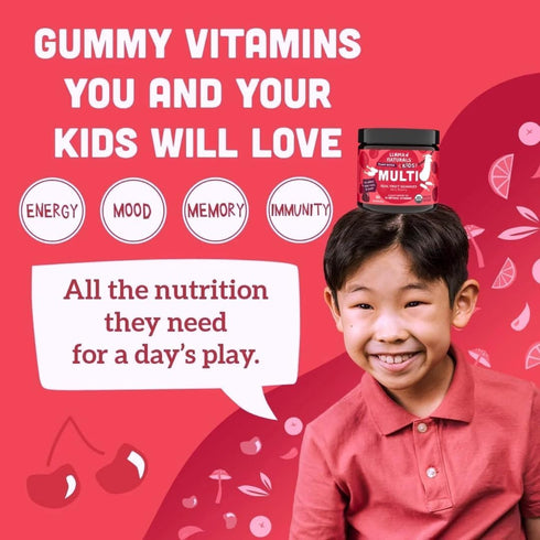 Gummies Gummy 90 (1-2 Llama Naturals Kids Multivitamin | Real Fruit, No Added Sugar Cane | Organic Vegan Toddler Whole