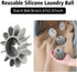 6Pcs Gray Laundry Ball Silicone Pet Hair Remover, Reusable Lint and Hair Remover Balls for Laundry Machine