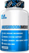 Vegan Organic Mushroom Supplement Capsules - Organic Lions Mane Mushroom Capsules with Cordyceps and Reishi Mushroom
