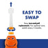 Brilliant Oral Care Kids Sonic Toothbrush Replacement Heads, Orange, 2 Pack, for Ages 5+