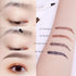 MoonKong Eyebrow Pen, 4 Point Waterproof Eyebrow Pencil Makeup, Eyebrow Kits with 3 Stencils, 1 Brow Razor (4# Black)