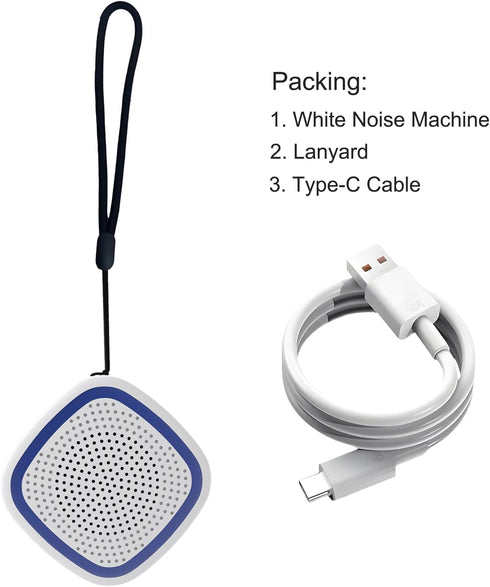UNIONOW 36 Function,3 Timers,15 White Noise Machine,Wireless Connect Sound Machine with Soothing Sounds, Sleep Machine