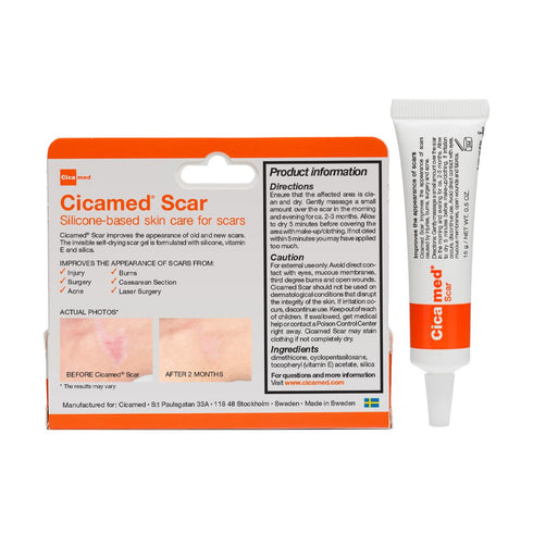 Silicone Scar Gel - Advanced Cream for Surgical Scars, C-Section, Burns, Keloids, Acne Marks - 0.5 oz (15g) - Works