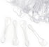 100PCS Disposable Tasting Spoons, Ice Cream Dessert Taster Spoons, Mini Spoons for Sampling, Clear