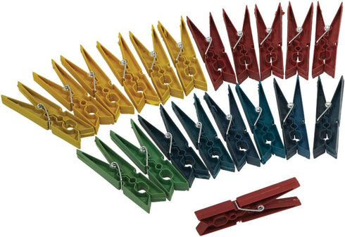 SIM SUPPLY (20-Pack) Pack 12 Smart Savers Spring Poly Clothespins