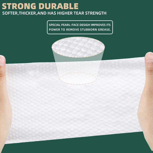 Multi-Surface Cleaning Wipes, Loaded with Dish Soap, Reusable, Ideal for Cleaning Kitchens (50 Pcs Per Box)