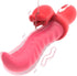 MoonSoil 10 Tongue Vibrator Sex Toys for Women, Thrusting Undulating Vibrators Dildo with Thrustion Wiggling