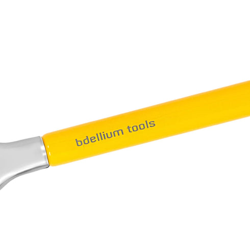 Bdellium Tools Studio Series 951 Small Slanted Double Dome Blender Makeup Brush - Professional, Yellow, 1pc