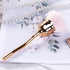 Nail Art Dust Powder Remover, Pink Rose Soft Brush for Acrylic Nail Arts Manicure Cleaning Makeup Brush Tools