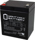 Mighty Max Battery ML5-12F2-12 Volt 5 AH, F2 Terminal, Rechargeable SLA AGM Battery