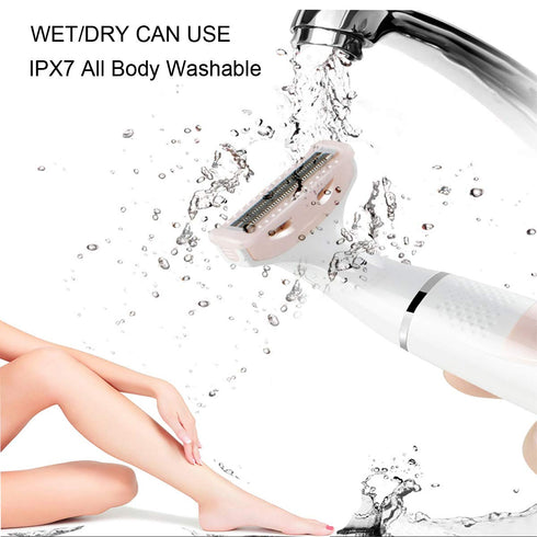 Women Painless Hair Remover, Gominyuf Electric Lady Shaver Trimmer for Arm, Bikini, Leg, Armpit Hair