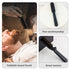 Small Home Stylish Mustache Pocket Hair Folding Brush, Black Comb for Men, Portable Detangling Grooming