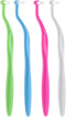 Tangseajiao 4 Pcs Multicolor Lightweight Orthodontic Toothbrush, Orthodontic Toothbrush with Small Head, Ultra