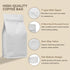 XlentPac (16oz, 100pcs) Packaging Coffee Bags with Valve White Aluminum Foil Flat High Barrier Bottom Standing Coffee