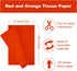 Whaline 120 Sheet Assorted Red Orange Series Tissue Paper Gift Wrapping Tissue Paper Art Paper Crafts for DIY Birthday Autumn Wedding Holiday Paper Flower, 3 Colors, 15 x 20 inch by Whaline