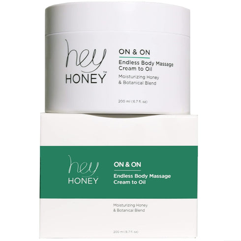 Hey Honey On and On Unique Cream to Oil Formula | Complete Body Moisturizer, 6.7 oz