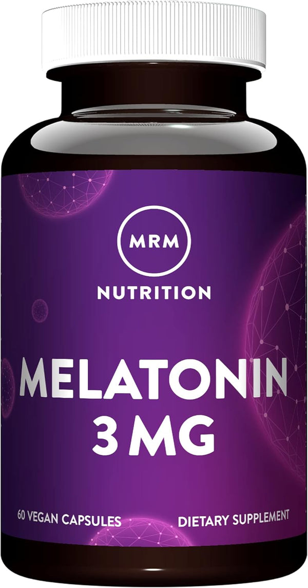 MRM Melatonin 3mg, Purity Assured by HPLC, 60 Vcaps