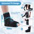 NEWGO Black Ice Pack Wrap for Foot, Plantar Fasciitis Relief, Gel Cold Pack for Ankle Swelling & Sprained Heels