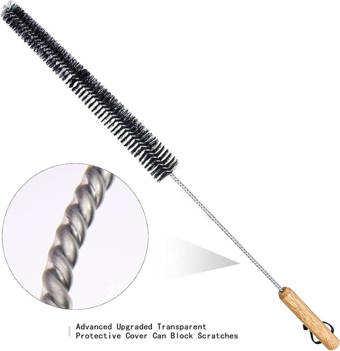 26 inch Clothes Dryer Lint Brush, Long Flexible Soft Bristle Vent Trap Cleaner for Laundry Room and Washer Dryer