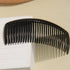 Furling Pompoms Pack of 6 Plastic Side Hair Combs, Wide Tooth Comb for Curly Hair (Coffee, Black)