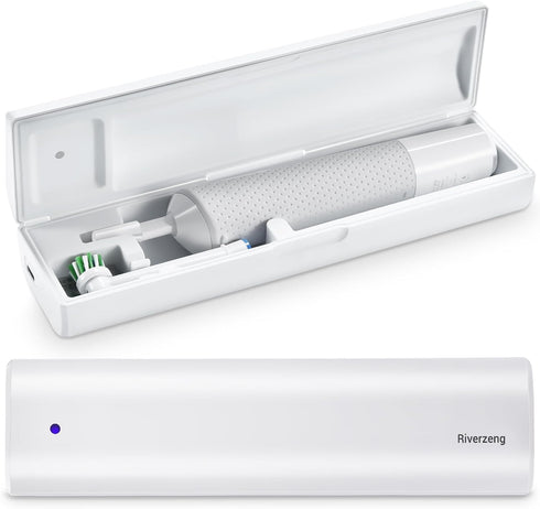 Portable Electric Toothbrush Case, Rechargeable Travel Toothbrush Cleaner Case for Most Electric and Manual Toothbrushes