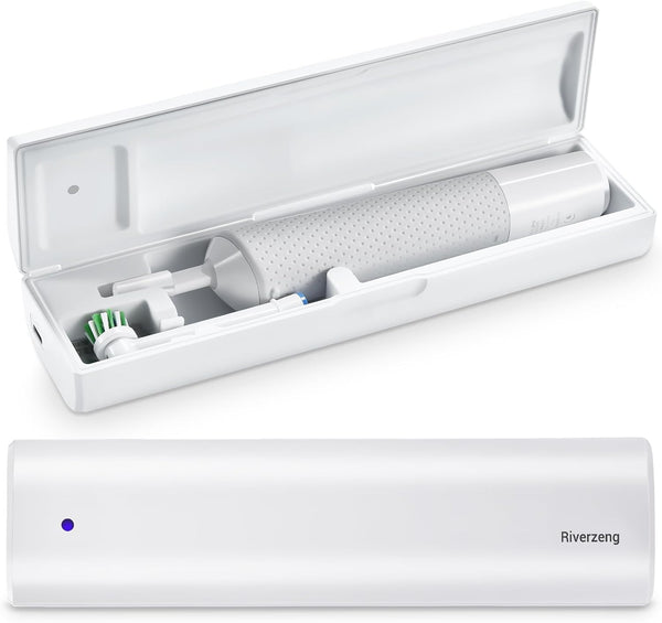 Portable Electric Toothbrush Case, Rechargeable Travel Toothbrush Cleaner Case for Most Electric and Manual Toothbrushes