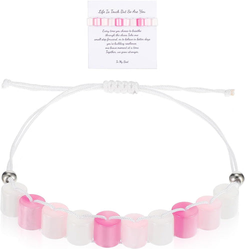 Yolev Fidget Anxiety Bracelet for Women And Men, Resin Beaded Fidget Jewelry, Stress