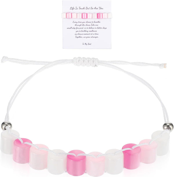 Yolev Fidget Anxiety Bracelet for Women And Men, Resin Beaded Fidget Jewelry, Stress