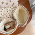 Quilted Cotton Makeup Bag, Cute Animal Cosmetic Bag, Large Capacity Travel Toiletry Bag for Women and Girls (01Dog)