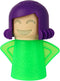 Angry or Happy Mama Microwave Cleaner, Steam Cleaner for Microwave Oven, Just Add Vinegar & Water, Green