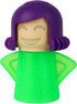 Angry or Happy Mama Microwave Cleaner, Steam Cleaner for Microwave Oven, Just Add Vinegar & Water, Green