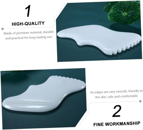 Jade Gua Sha Massage Tool - Facial and Body Scraper for Relaxation