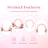 Pink Spa Headband for Washing Face, Terry Cloth Puffy Headbands for Women Girls Skincare Accessories