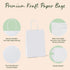 GSSUSA White Paper Bags, 5.25x3.75x8, 20 Pcs, Small Gift Bags with Handles for Shopping, Craft, Grocery