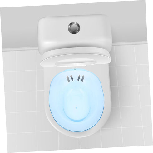 Pregnant Women Sitz Bath Basin Blue Ergonomic Comfortable Soaking Tub for Postpartum Care Treatment and Intimate