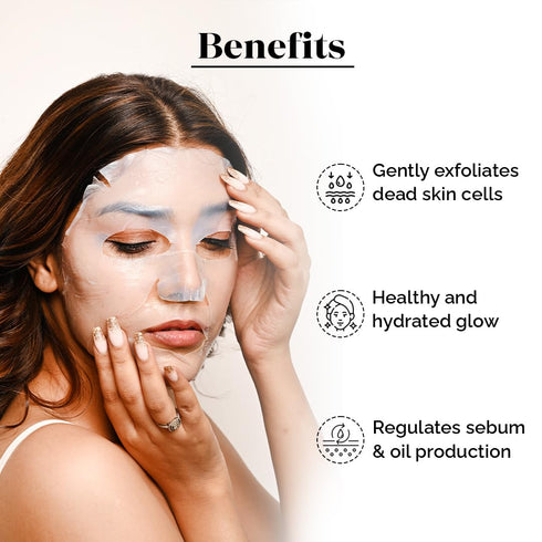 LuxaDerme 3 Step Purify & Protect Tune-Up Kit - Cleansing Scrub, Bio Cellulose Sheet Mask, Booster Cream (Pack of 5)