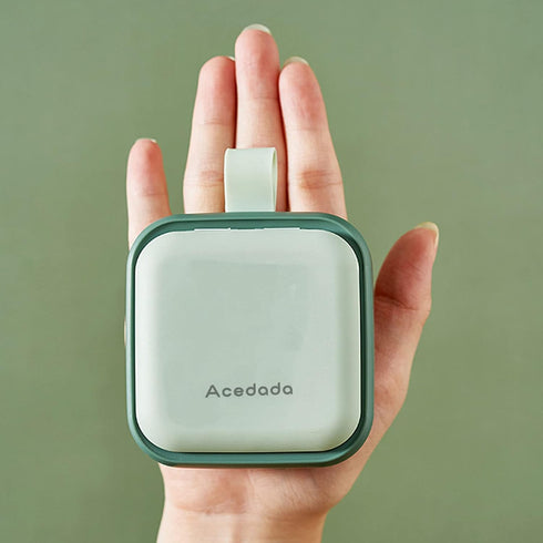 Small Pill Case, Cute Pill Box - Acedada Travel Daily Pill Organizer, Portable Pretty Pill Container for Purse Pocket