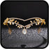 CLOACE Rhinestone Headband, Gold Leave Pendant Headpiece, Crystal Hair Accessories for Women and Adult Bride