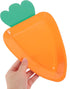 SWETRACE 24pcs Carrot Shaped Disposable Paper Plates Multi-function Household Dinner Plates for Party Gathering