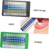 Ipetboom 20-Piece Set PVC Tooth Shade Comparison Chart Matte Finish Tooth Color Contrast Cards for Whitening Supplies