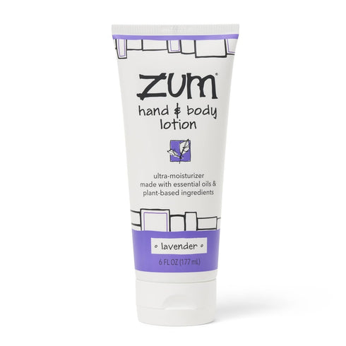 Zum Indigo Wild Hand & Body Lotion - Natural Moisturizer for Dry Hands, Lavender Scent - 6 fl oz