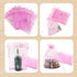 QIANHAILIZZ 5 x 7 Inch 100 Pink Butterfly Organza Jewelry Gift Pouch Candy Pouches Drawstring Wedding Favor Bags
